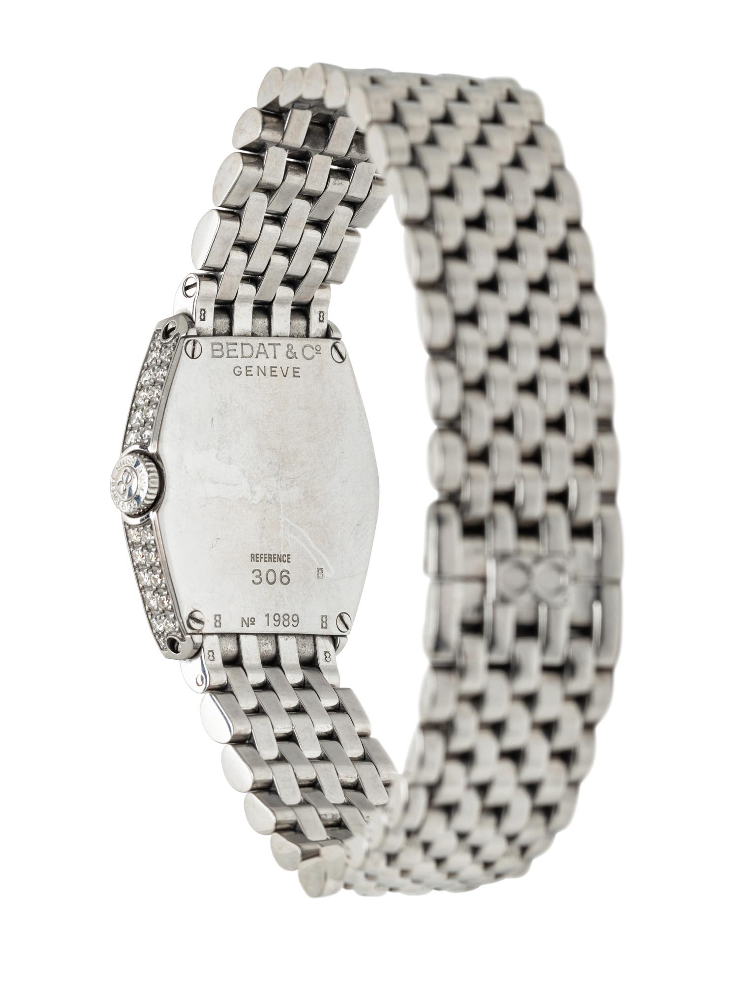 BEDAT & CO., REF. 306 STAINLESS STEEL AND DIAMOND 'NO 3' WATCH
