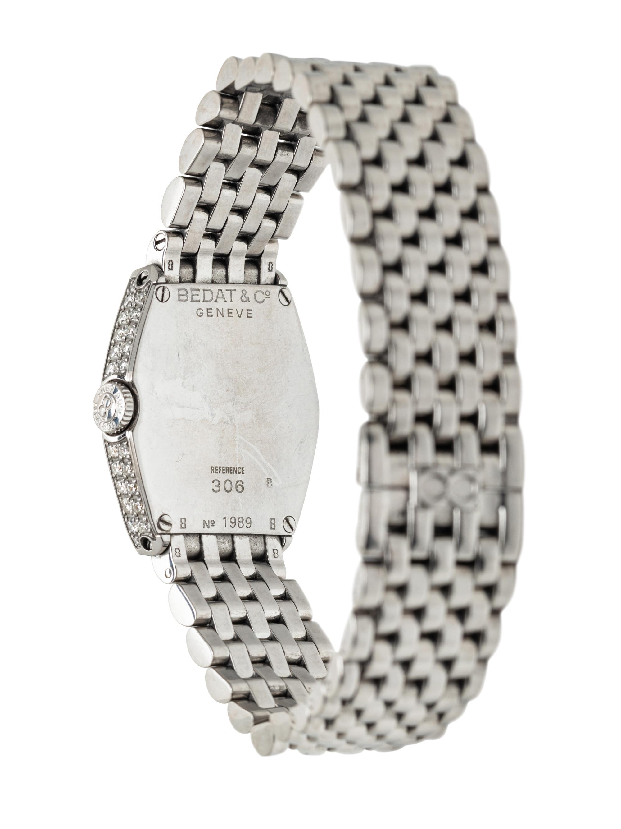 BEDAT & CO., REF. 306 STAINLESS STEEL AND DIAMOND 'NO 3' WATCH