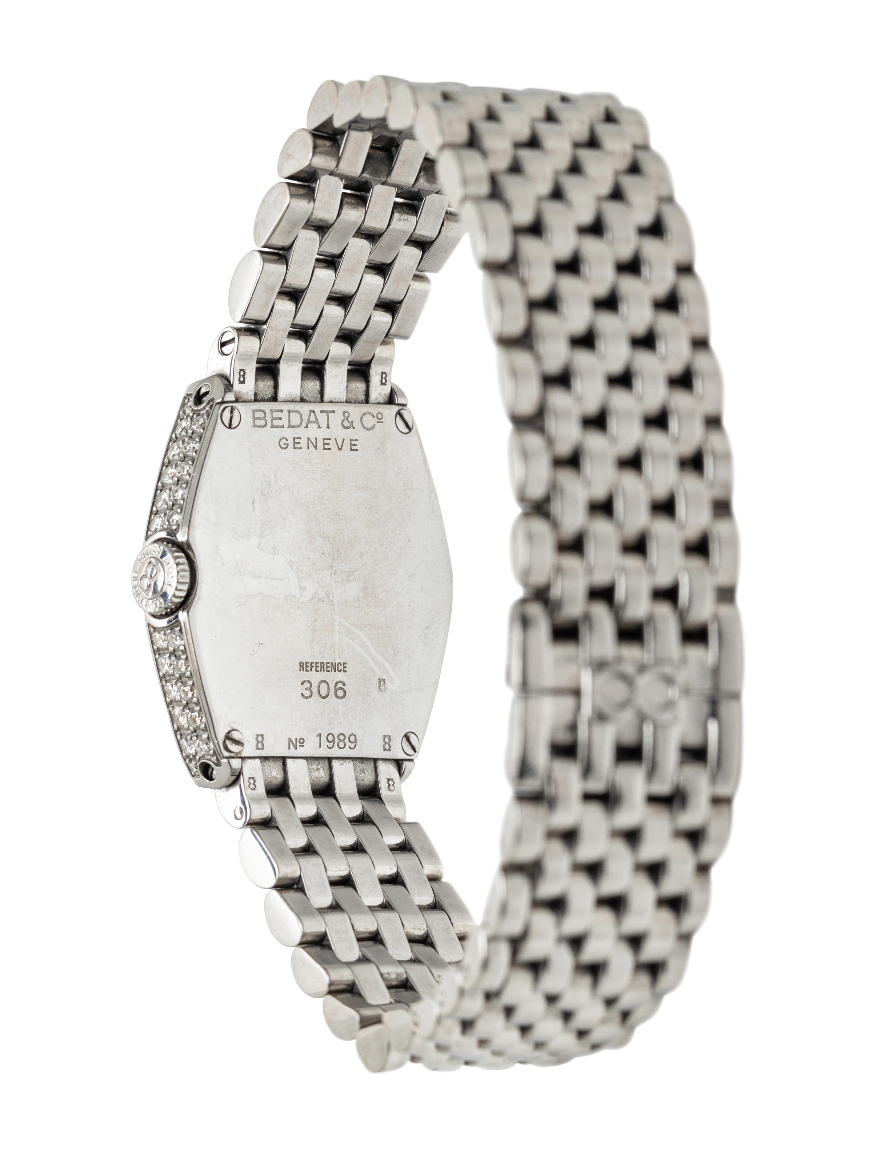 BEDAT & CO., REF. 306 STAINLESS STEEL AND DIAMOND 'NO 3' WATCH