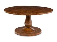 A Biedermeier Satinwood Inlaid Mahogany Tilt-Top Breakfast Table
