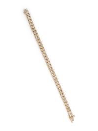 YELLOW GOLD AND DIAMOND BRACELET