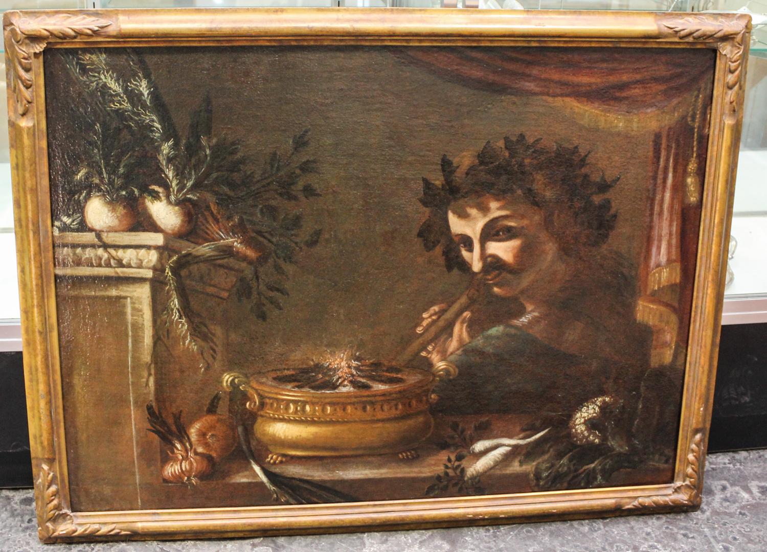 Artist Unknown, (Continental School, 19th century), Pan with Fruit and Urn