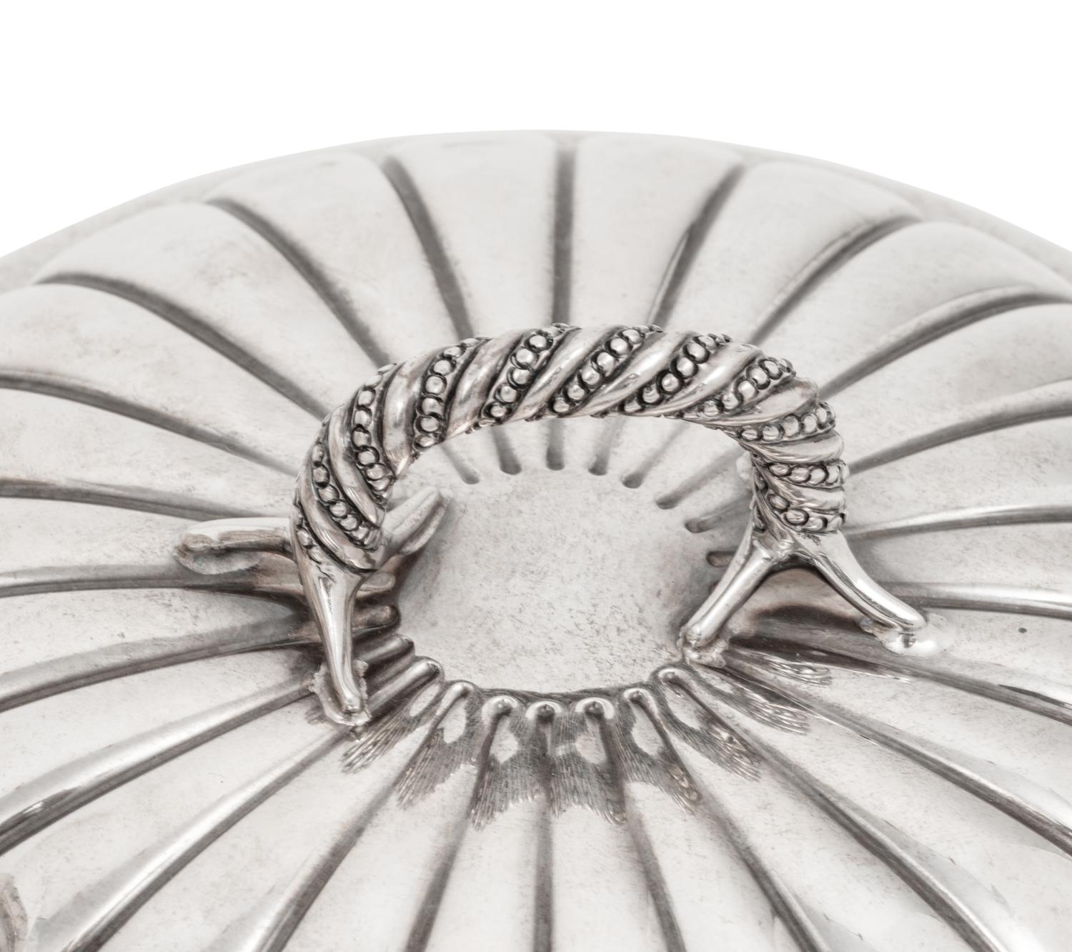 A Mexican Silver Covered Bowl Retailed by Tiffany and Co