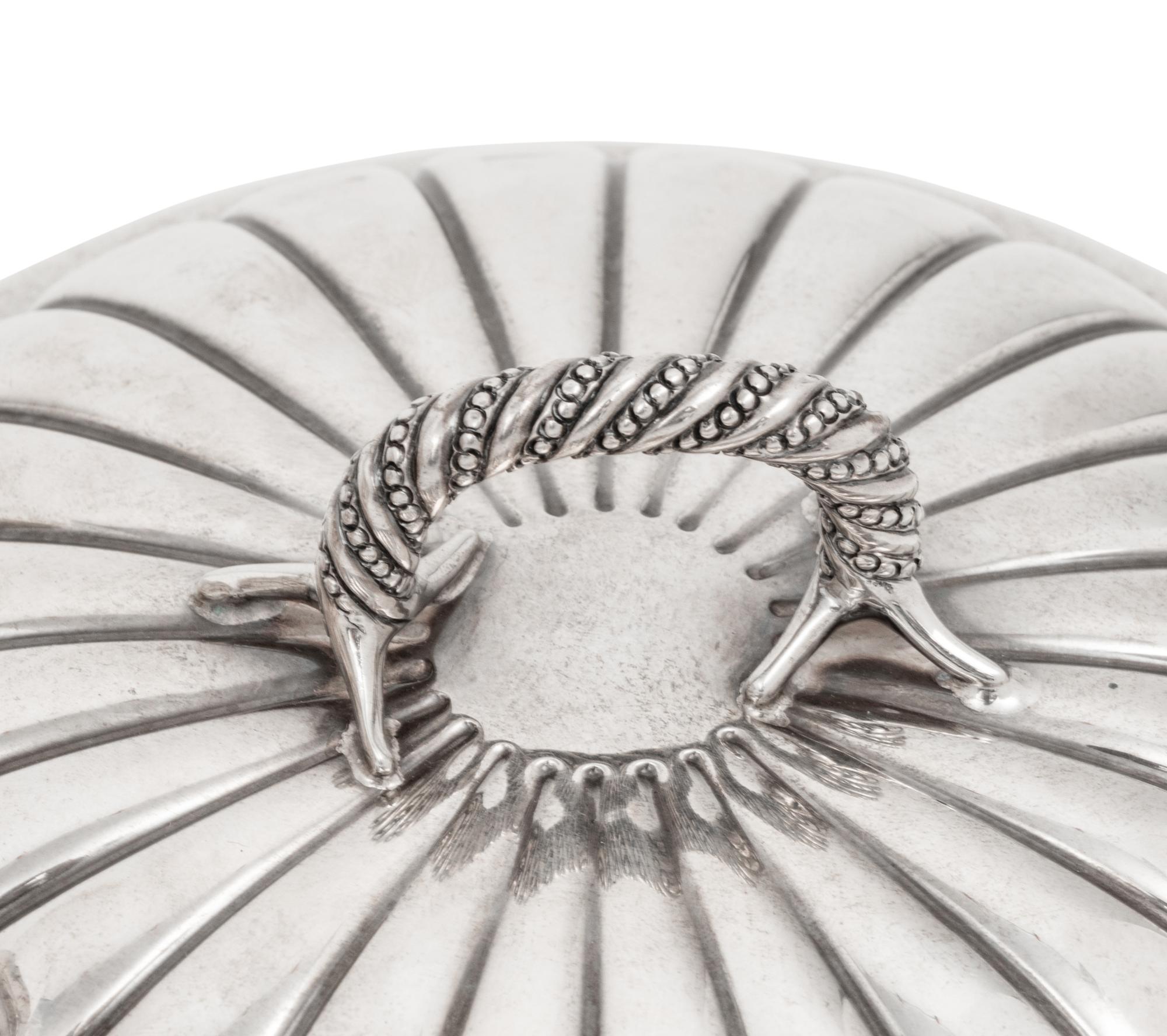 A Mexican Silver Covered Bowl Retailed by Tiffany and Co