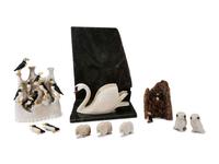 Collection of Alaskan Carved Walrus Ivory