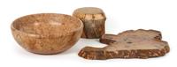 A Large Turned Wood Vessel, Clark Crabtree Height of largest 8 1/2 x diameter 18 inches.
