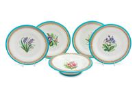 A Partial Worcester Porcelain Dessert Service