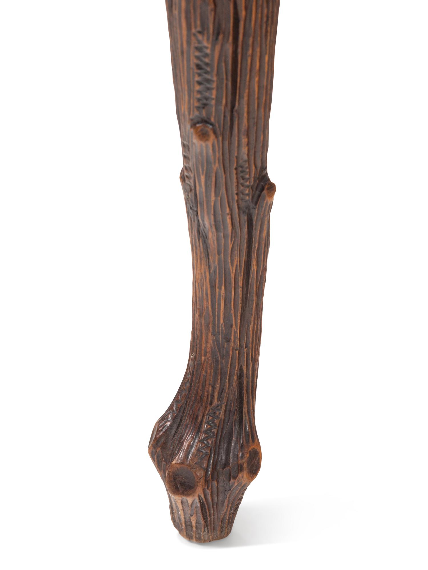A Pair of French Faux Bois-Carved Side Chairs