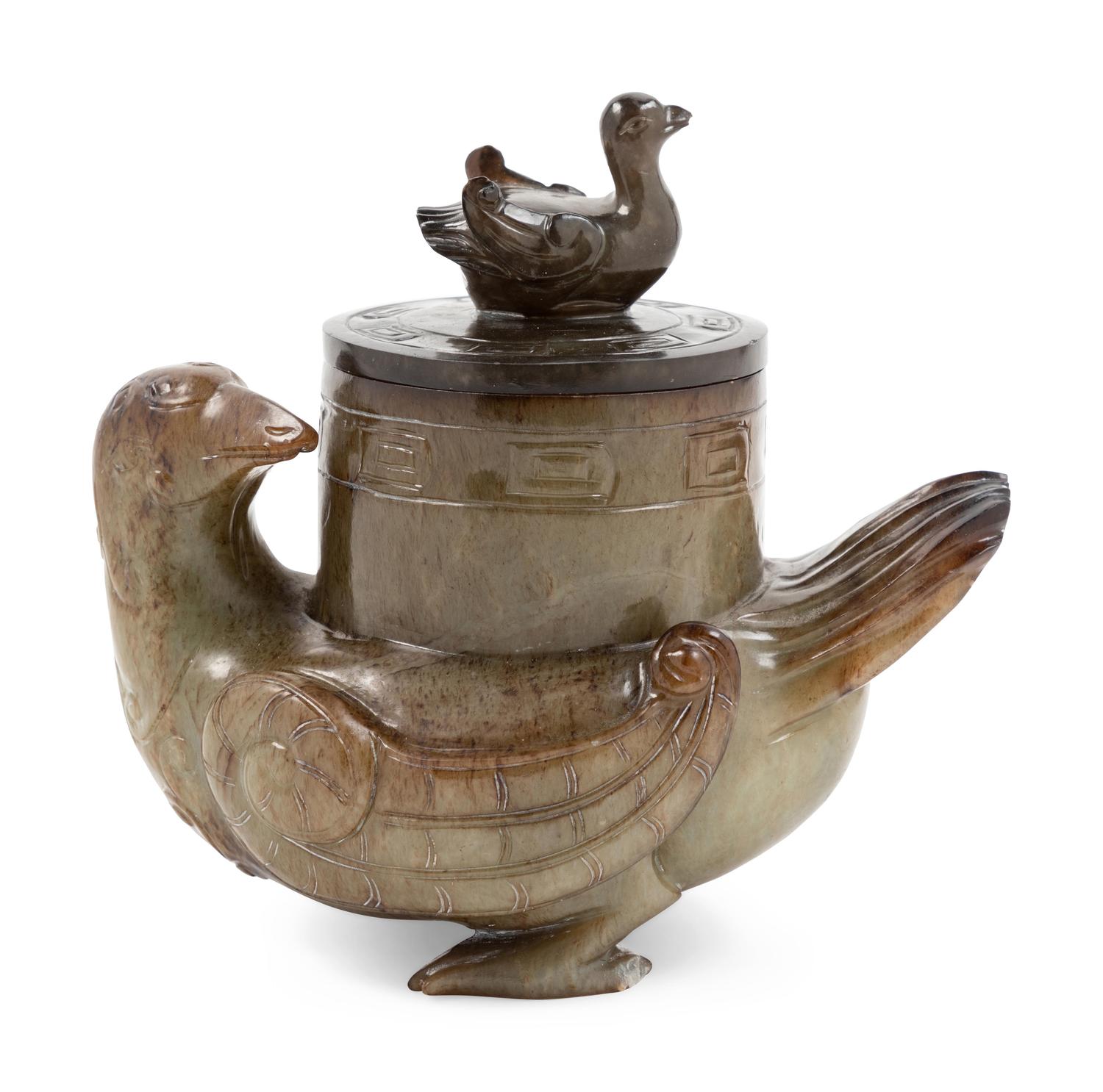 A Chinese Export Hardstone Vessel