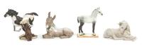 Four Ceramic Horses Height of tallest 6 1/4 inches. — 20TH/21ST CENTURY