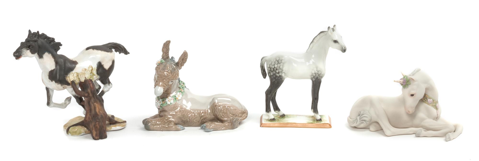 Four Ceramic Horses Height of tallest 6 1/4 inches. — 20TH/21ST CENTURY
