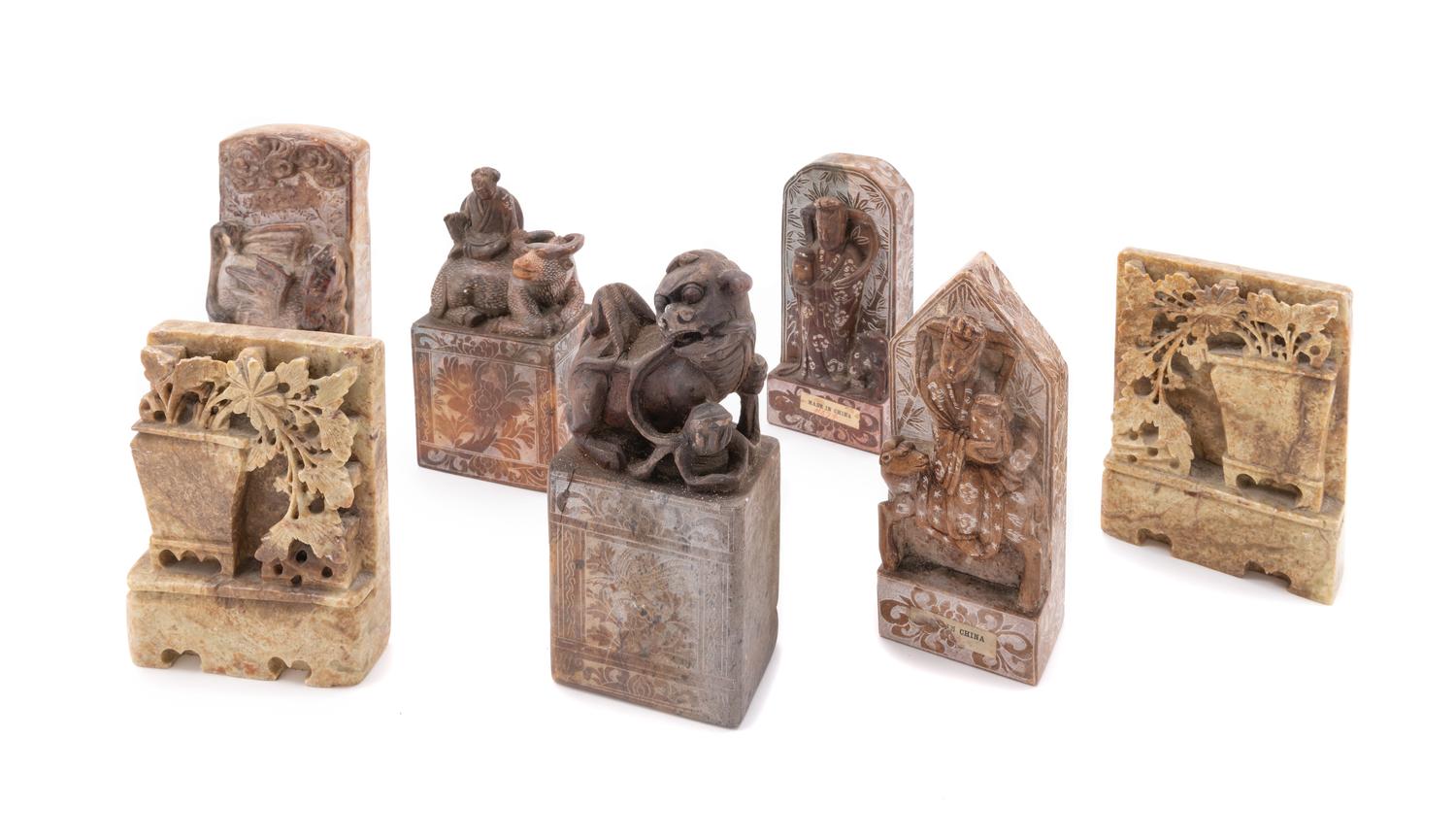 Nineteen Chinese Soapstone Carvings