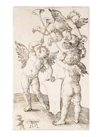 Three Putti With Shield and Helme t, ca. 1500