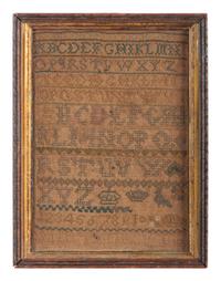 An English Needlework Schoolgirl's Sampler