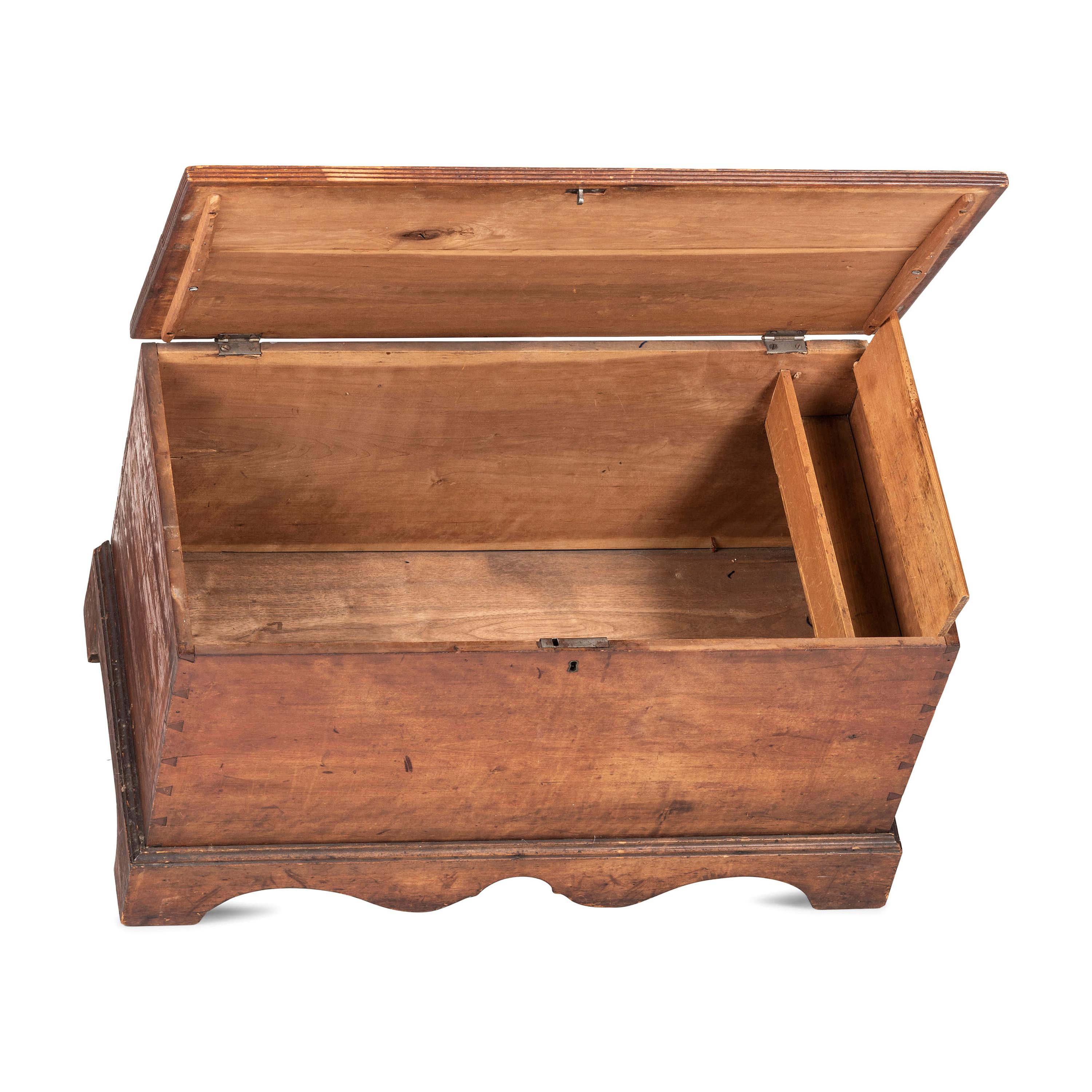 A Federal Cherrywood Blanket Chest
