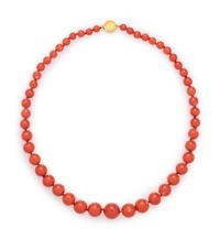CORAL BEAD NECKLACE