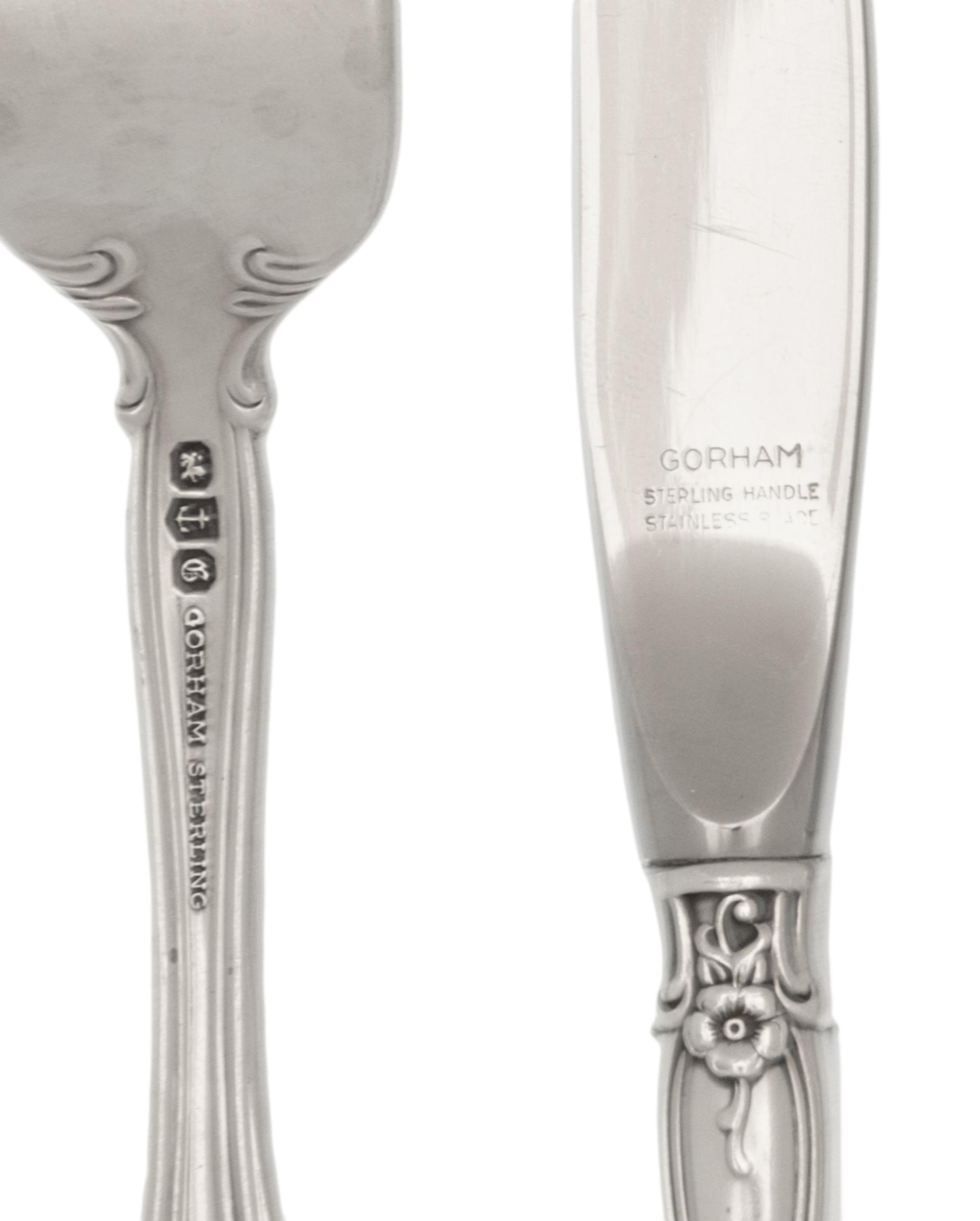 An American Silver Flatware Service
