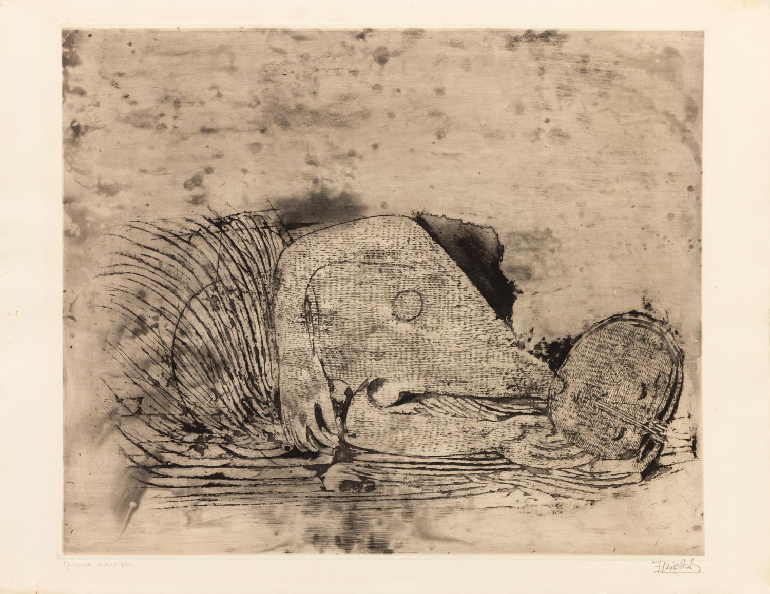 Johnny Friedländer, (German, 1912–1992), Femme Endormie, 1956