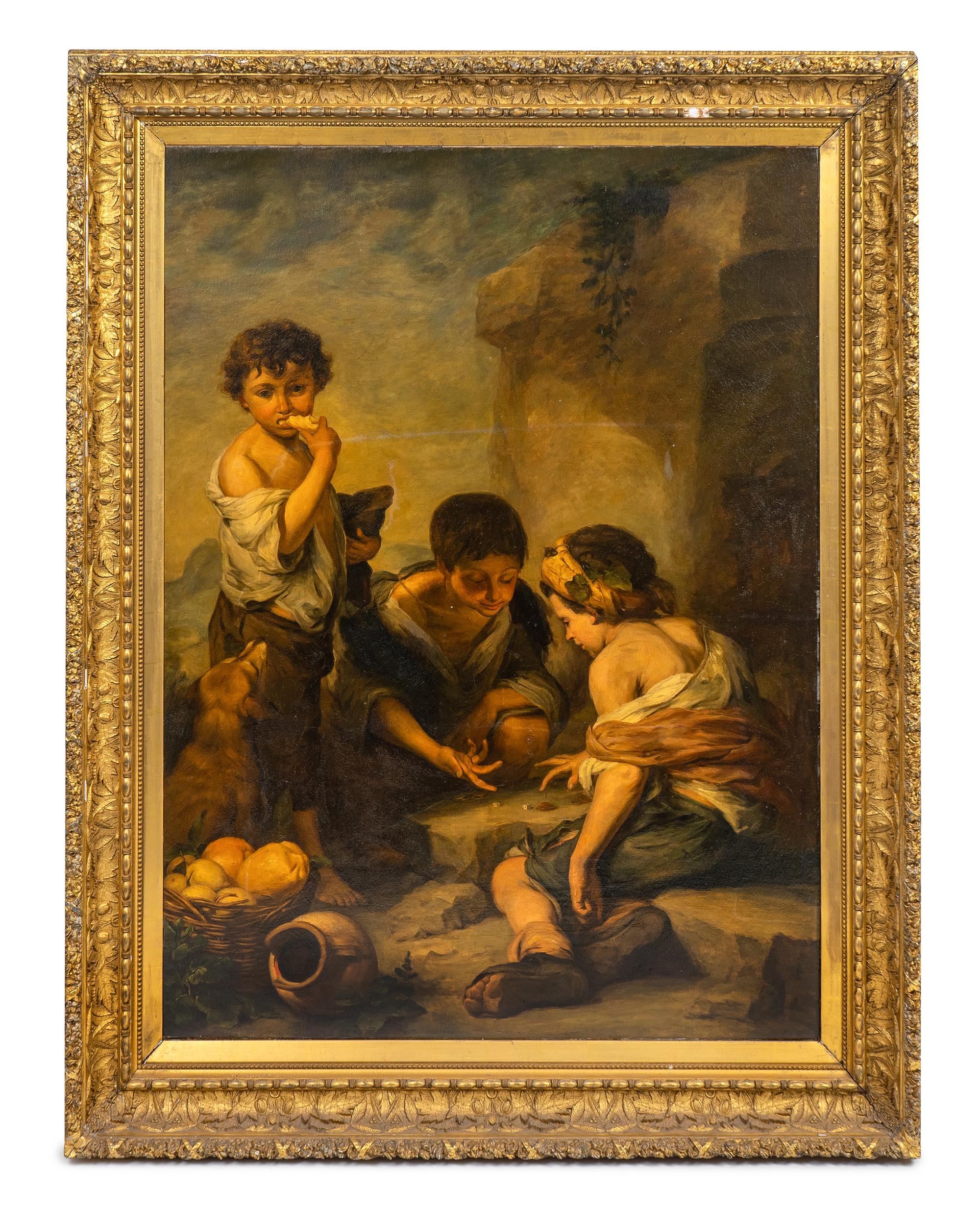 Young Boys Playing Dice
