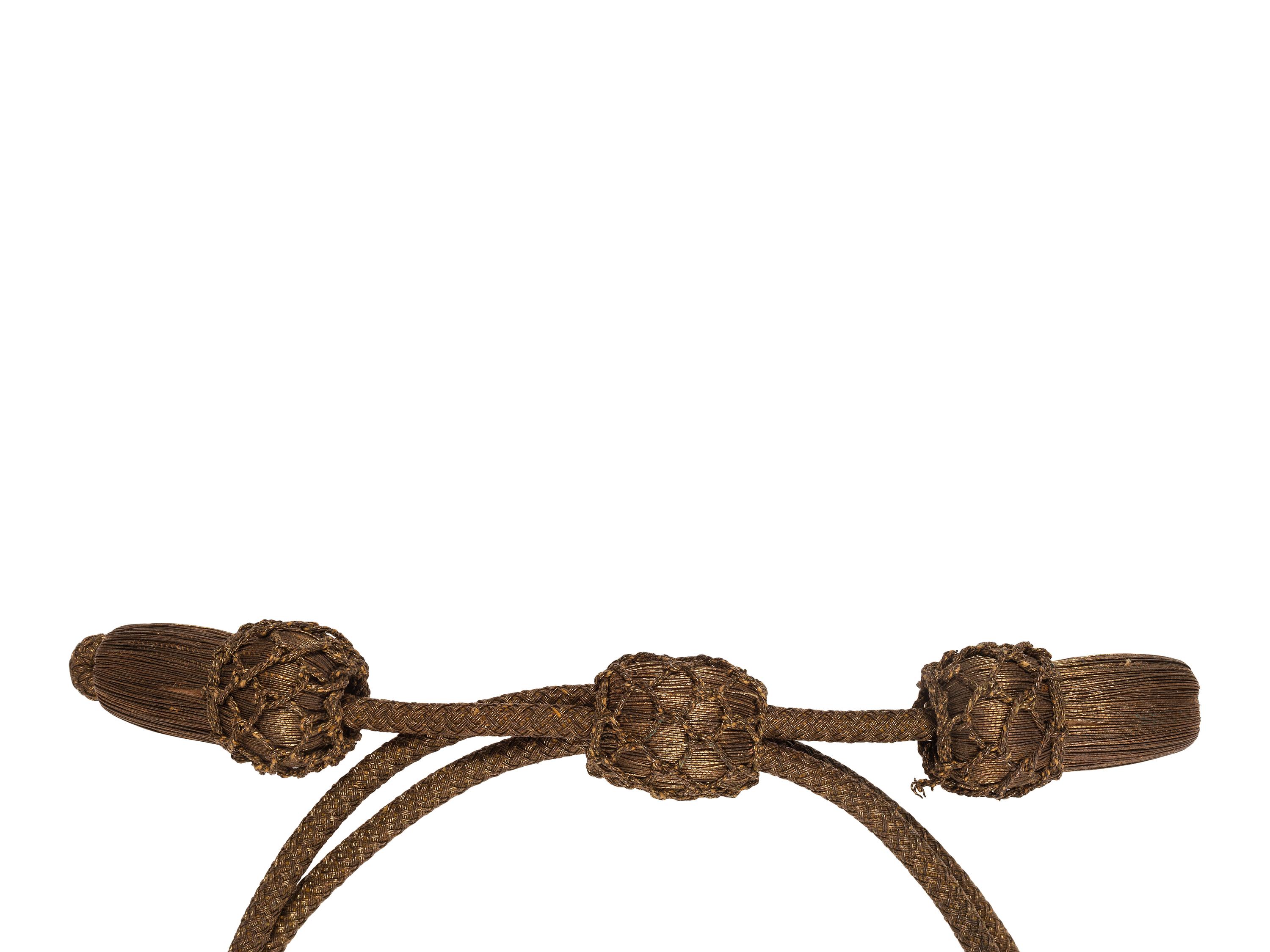 [CIVIL WAR]. Commissioned oficer's gold bullion hat cords.