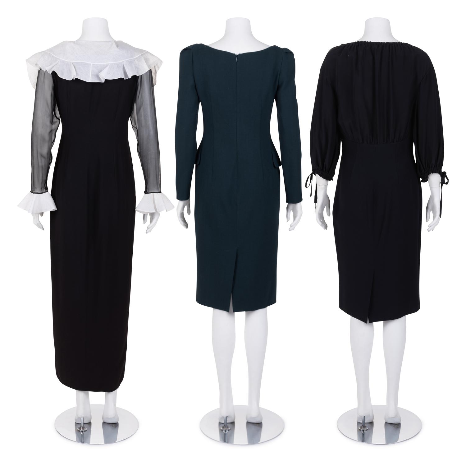 Three Designer Dresses: Two Alexander McQueen, and One Valentino, 1990-2010s