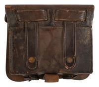[CIVIL WAR]. Civil War-era militaria including belt, cap pouch, and field glasses.
