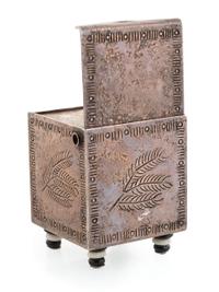 Kosa in the Box, Silver and Mosaic Inlay Lidded Box