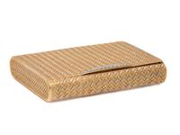 BICOLOR GOLD AND DIAMOND COMPACT