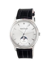 JAEGER-LeCOULTRE, REF. 136.84.20 STAINLESS STEEL 'MASTER ULTRA THIN MOON 39' MOONPHASE WATCH