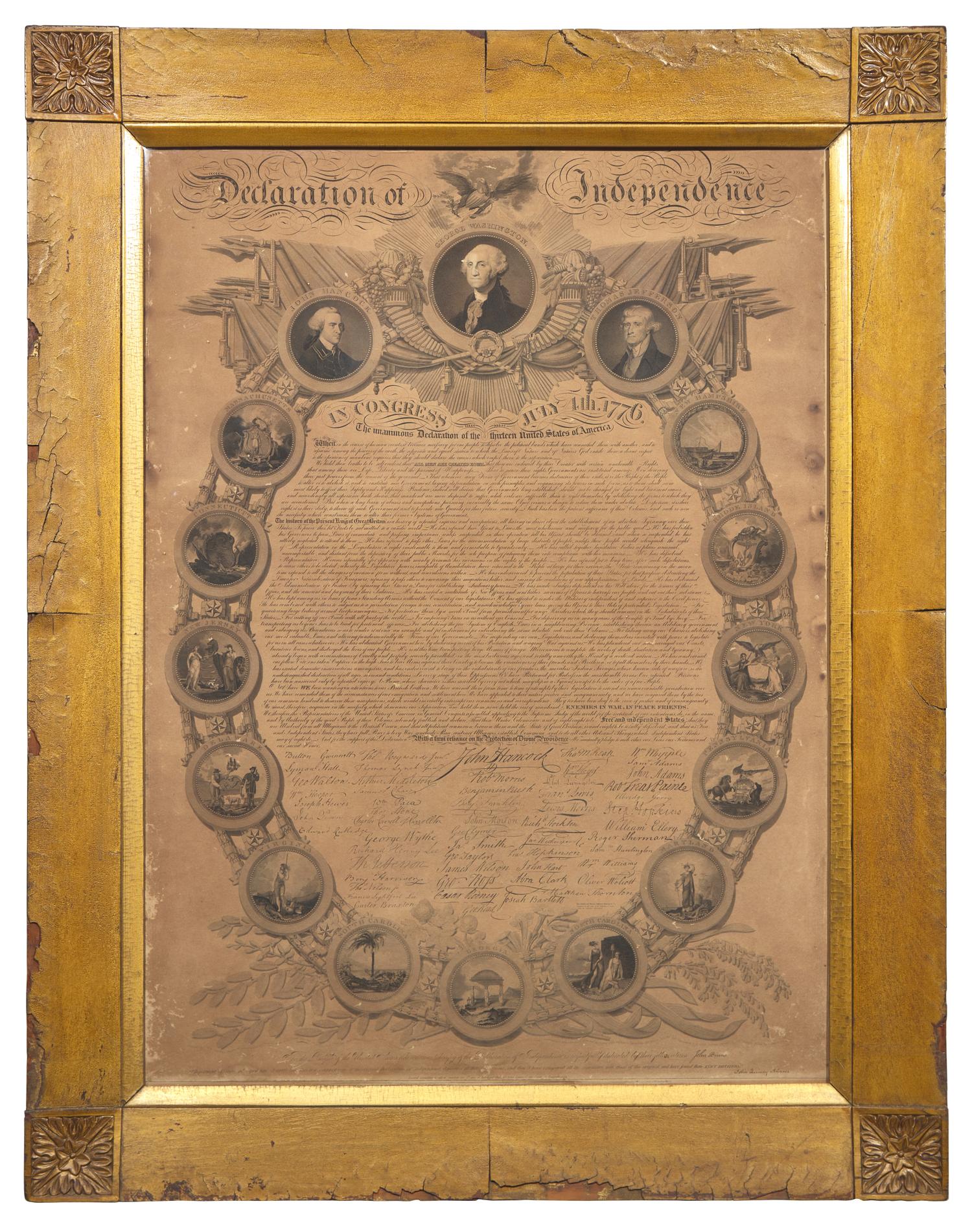 [Americana] Binns, John. Declaration of Independence