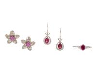 A Collection of White Gold and Multigem Jewelry,