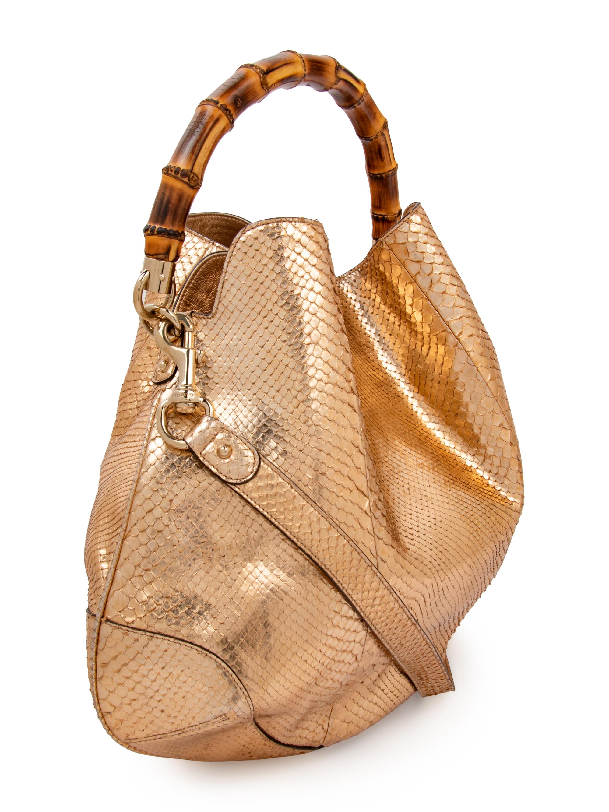Gucci Copper Python Peggy Bag with Bamboo Handle, Spring 2006