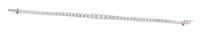 A Platinum and Diamond Graduated Line Bracelet, 9.70 dwts.