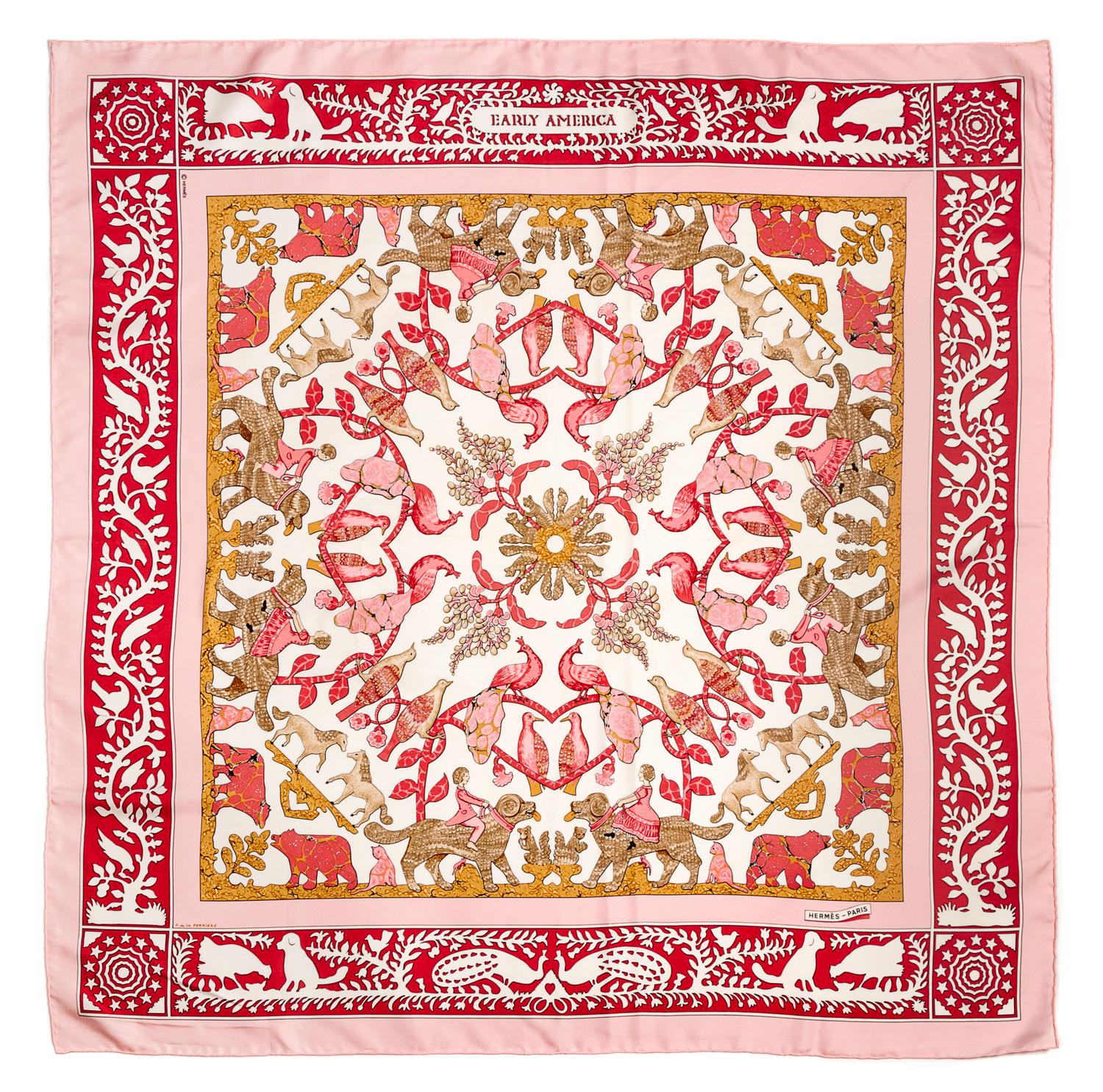 An Hermes 90cm Silk Scarf, 36"x36".