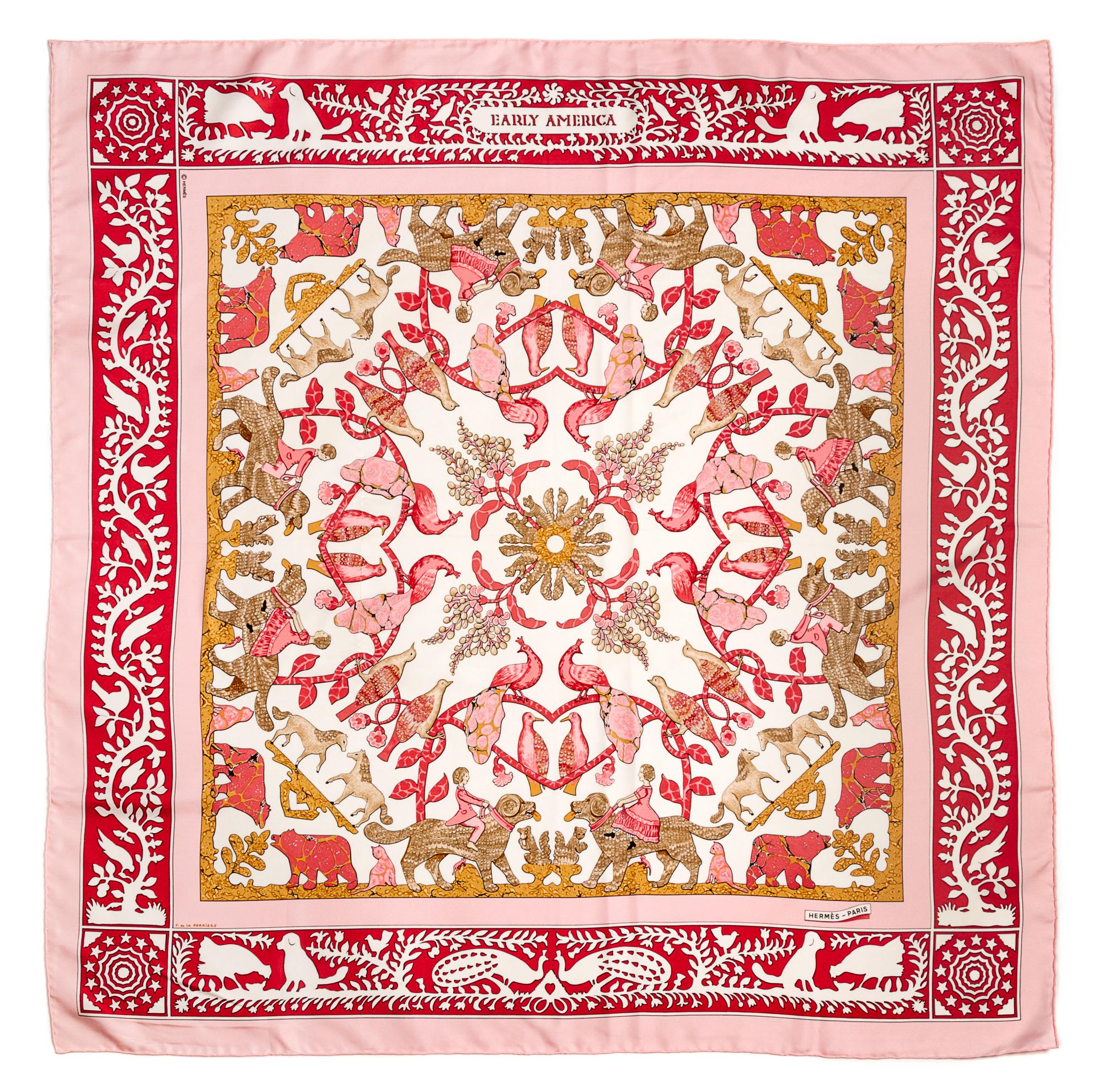 An Hermes 90cm Silk Scarf, 36"x36".
