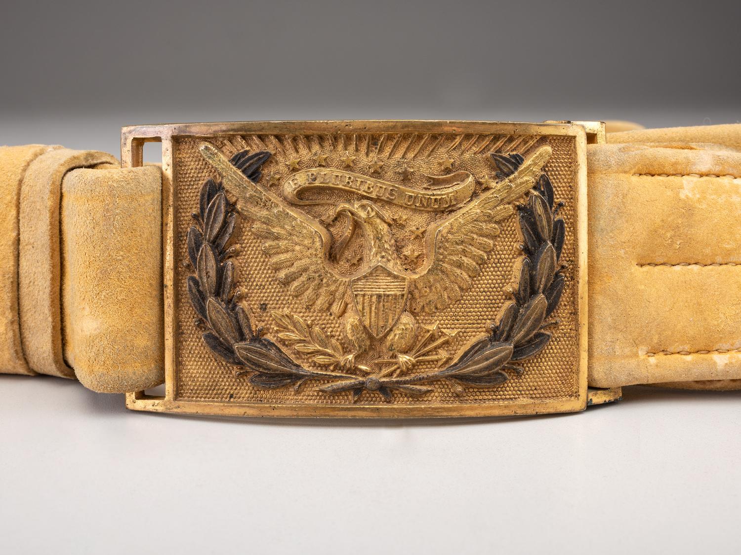[CIVIL WAR]. A collection of items identified to General James Lyman Van Buren, incl. US Model 1860 Light Cavalry saber, buff saber belt, shoulder straps, insignia, and photographs.