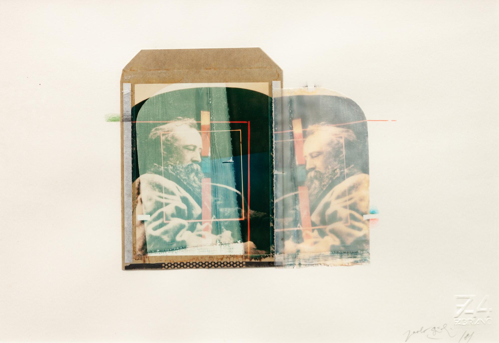 A pair of polaroids ( Untitled (double portrait of man with beard ), 1984; Courbet , 1984)