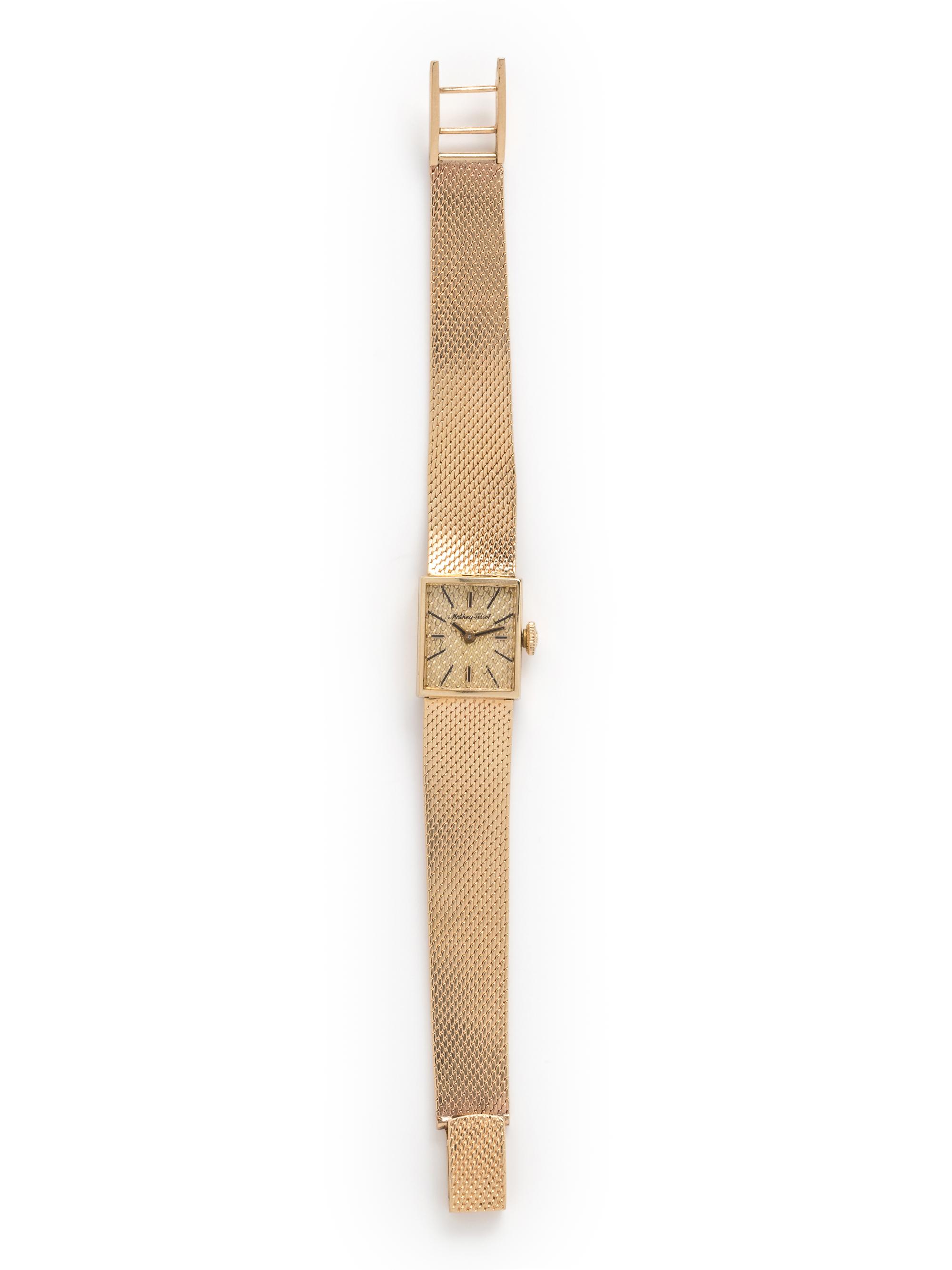 SOLD: MATHEY-TISSOT, 14K YELLOW GOLD WRISTWATCH