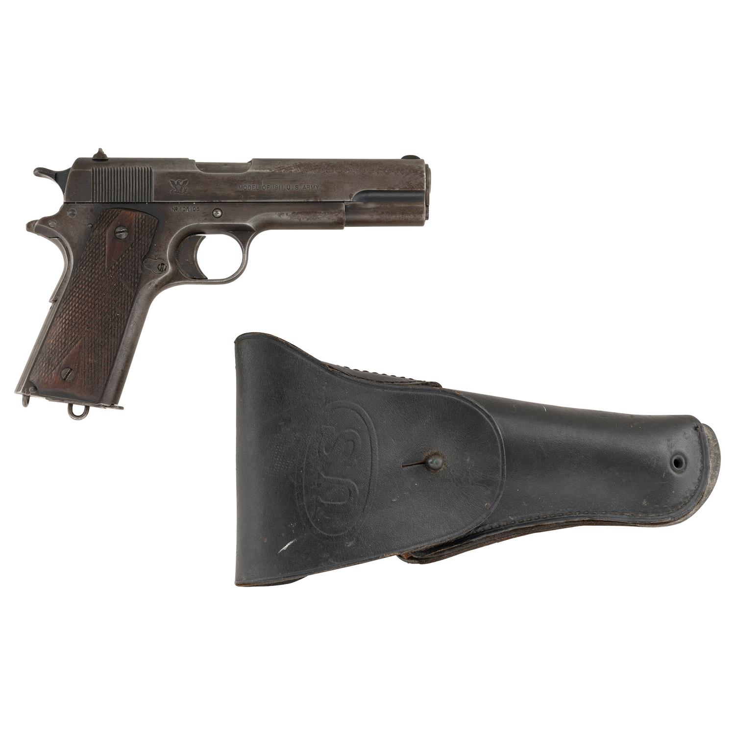 **Springfield Armory 1914 Production Model 1911 Pistol with 1916 Pattern Holster
