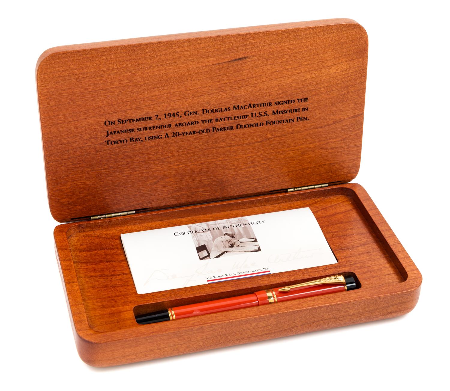 A Parker Duofold General MacArthur Limited Edition Fountain Pen
