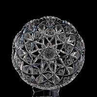 A Hawkes Cut Glass Holland Pattern Low Bowl