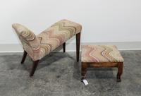 A Georgian Style Mahogany Gout Stool Width of first 21 inches. — 19TH/20TH CENTURY