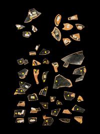 42 Attic Red-Figured Vase Fragments