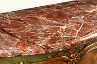 A Venetian Painted Marble-Top Commode
