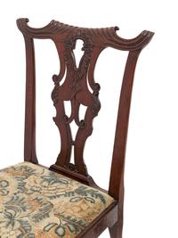 A Pair of George III Mahogany Side Chairs
