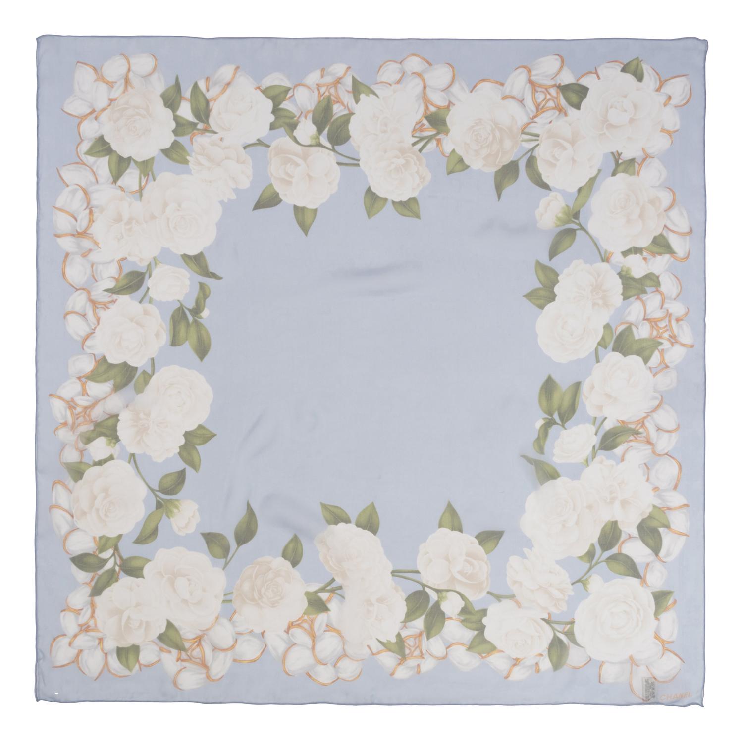 Three Chanel Silk Scarves