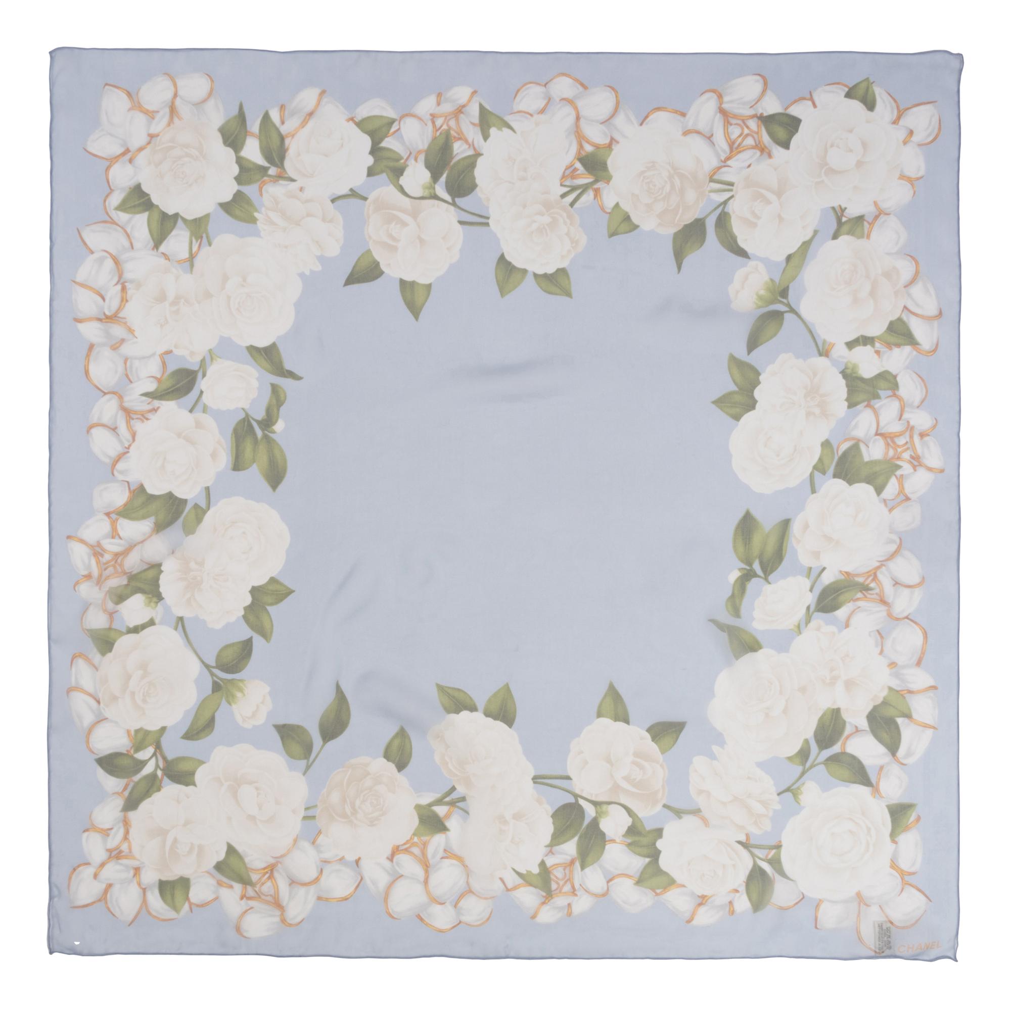 Three Chanel Silk Scarves