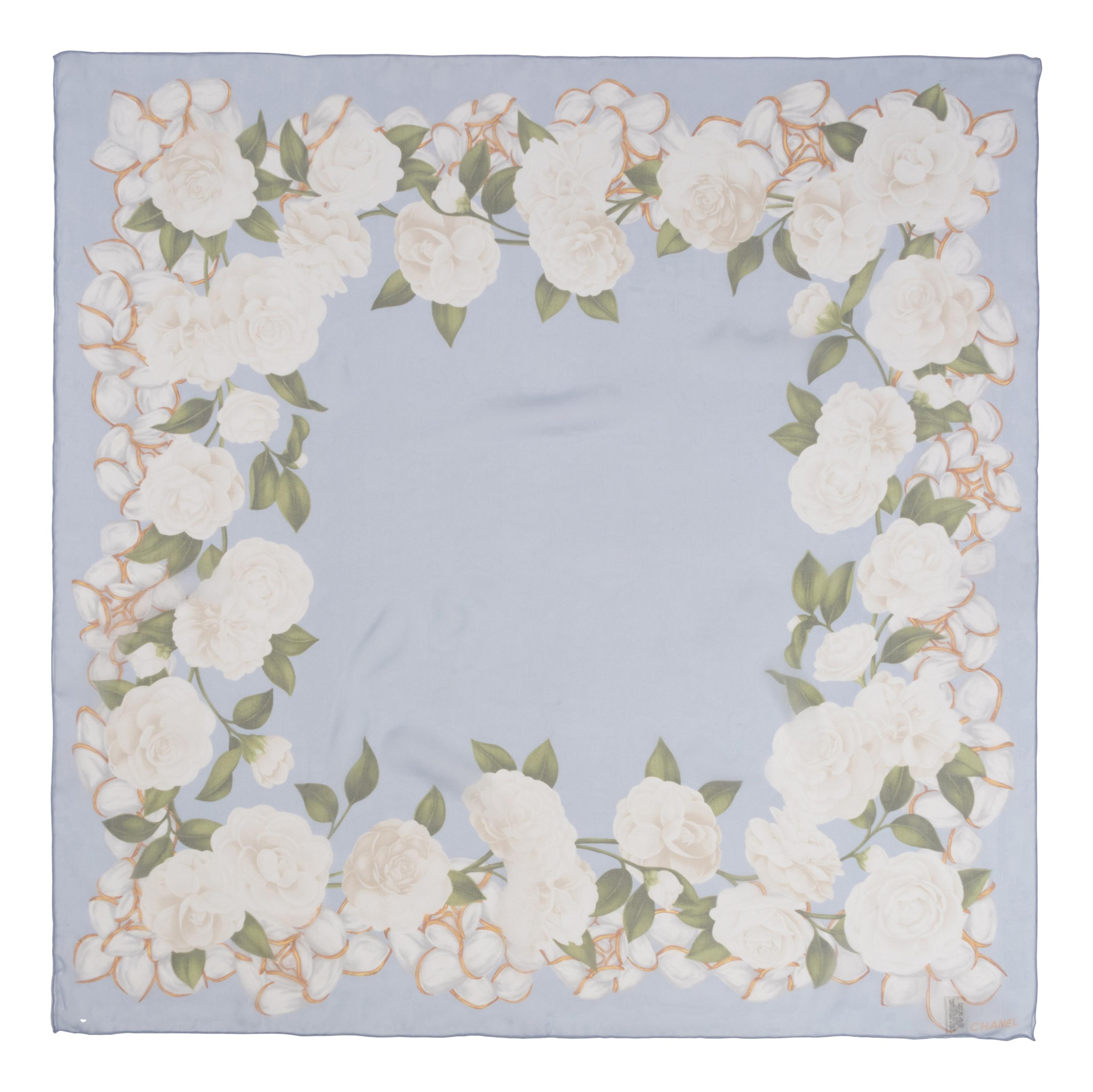 Three Chanel Silk Scarves