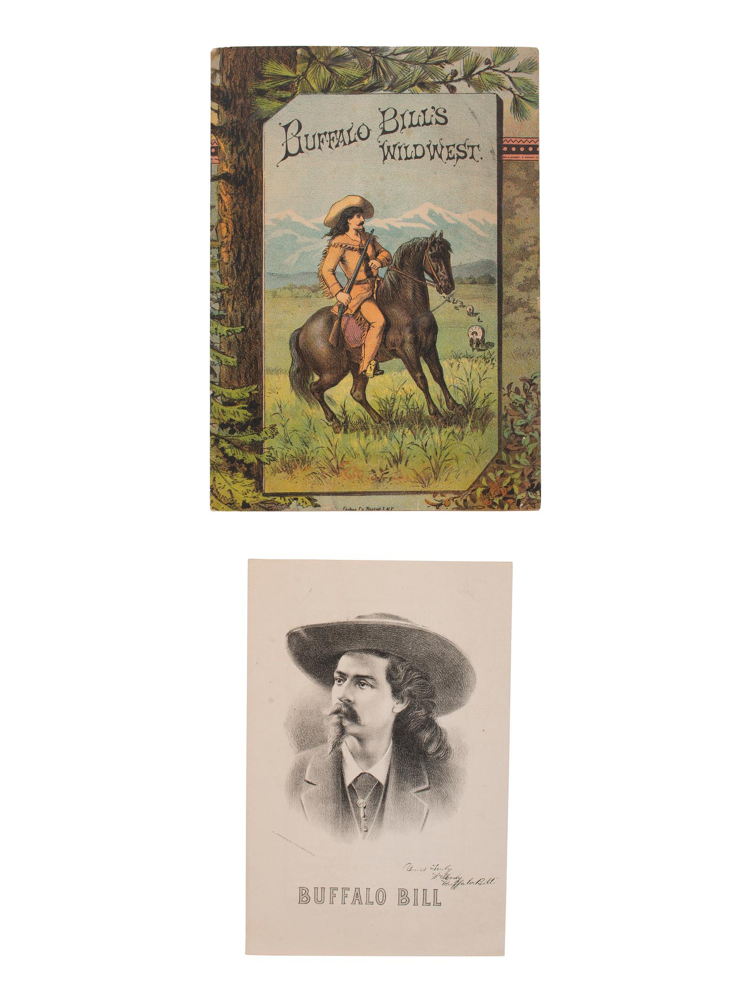 [WILD WEST SHOWS]. Buffalo Bill's Wild West program and insert for 1884.