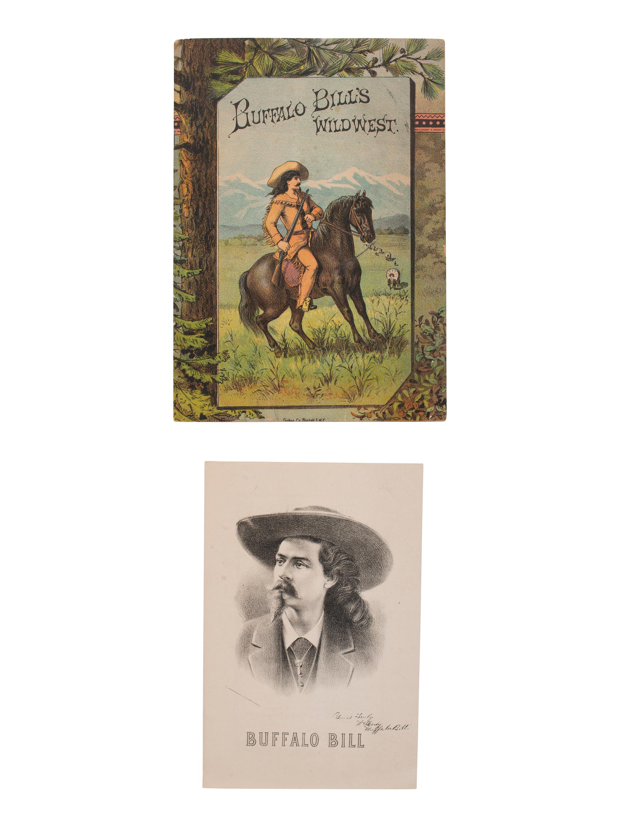 [WILD WEST SHOWS]. Buffalo Bill's Wild West program and insert for 1884.